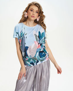 авторская вискозная футболка- кимоно - Sahar art lab фото 3