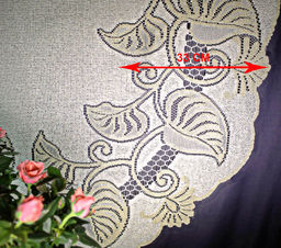 Скатерть арт. 211550/130/3, прямоугольная, размеры 130 см х 180 см, цвет кремово-золотистый - Firanka фото 2