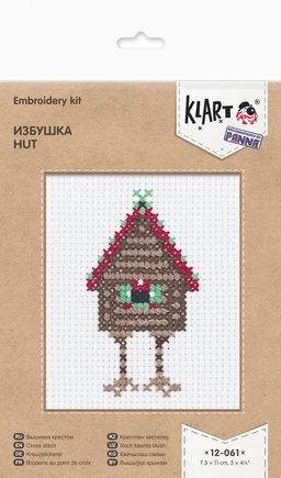 Klart набор для вышивания 12-061 Избушка 7.5 х 11 см