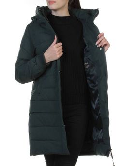 M-1820 DK. GREEN Пальто зимнее женское (холлофайбер) - Fashion фото 7