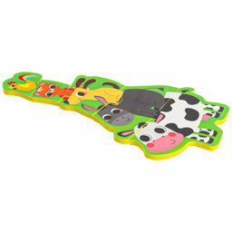 Пазлы мягкие для малышей Крошка Я «Пирамидка: Животные фермы», 5 деталей