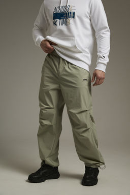 Брюки текстильные Серо-зеленый - Anta фото 2