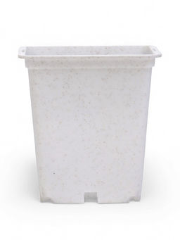 Цена за 24 шт. Горшок для рассады, 500 мл 9*9*10 см, (фасовка 6 шт) Белый