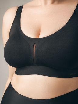 Бюстгальтер Indefini из полиамида черный  фото 2