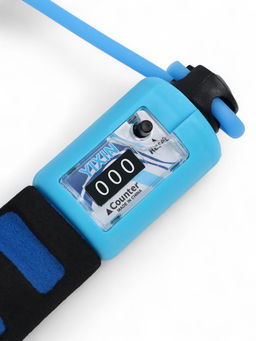 Скакалка спортивная ONLYTOP, 2.8 м, регулируемая, со счётчиком, цвет МИКС