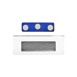 Бейдж горизонтальный, внешний 72 х 27 мм, внутренний 70 х 25мм, на магните - Calligrata фото 3