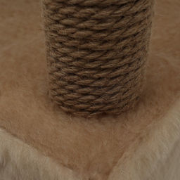 Комплекс для кошек с когтеточкой, с домиком и 2 полками, 37 х 37 х 120 см, бежевый - Simaland фото 6