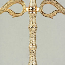 Подсвечник на 3 свечи золото 23 см / 303G /уп 48/ - Галеонтрейд фото 4