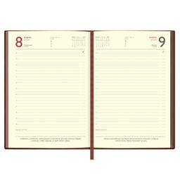 Ежедневник датированный 2024 ESCALADA, А6+, 176 л., арт. 63811/ 15 ГОУТСКИН КОРИЧНЕВЫЙ  фото 11