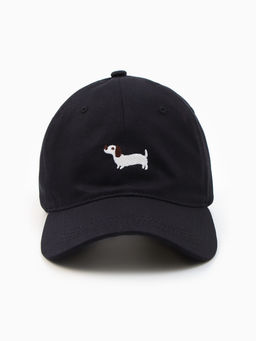 Кепка женская MINAKU «Такса», размер 56-58, чёрная, деним