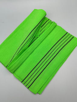 Bath Towel Мочалка-полотенце для душа с пилинг-эффектом / Basic Long Exfoliating Towel, зеленый