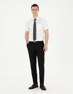 Beyaz Regular Fit K_sa Kollu Basic G_mlek