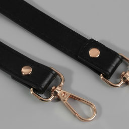 Ручка для сумки, с карабинами, 60 1 см 2 см, цвет чёрный - Арт узор фото 3