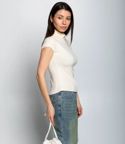 Футболка #КТ6845 (1), кремовый - Dommod фото 2