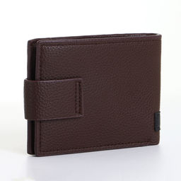 Портмоне мужское на магните, коричневое