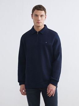 Polo Yaka Erkek Sweatshirt