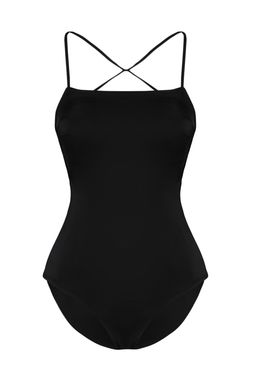 TRENDYOLMILLA Siyah Kare Yaka S?rt Dekolteli Regular Mayo TBESS21MA0295 фото 12