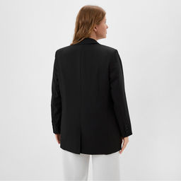 Пиджак женский двубортный MIST plus-size, размер 56, чёрный