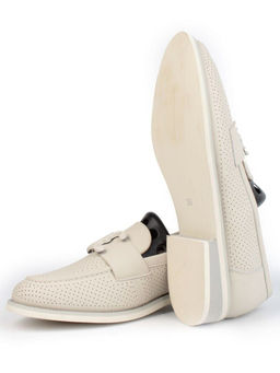 06-PDJ72-1 LT. BEIGE Туфли женские (натуральная кожа)