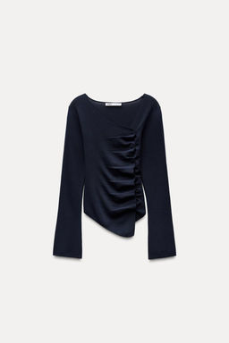 GATHERED KNIT TOP - Zara фото 14