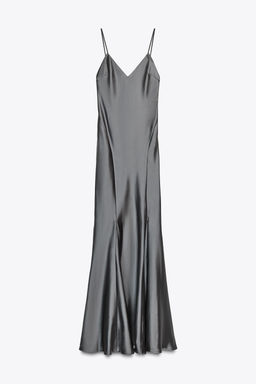LONG SATIN DRESS - Zara фото 5