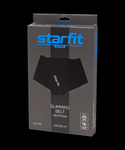 Пояс для похудения STARFIT SU-202 неопреновый, 125x25см, черный  фото 4