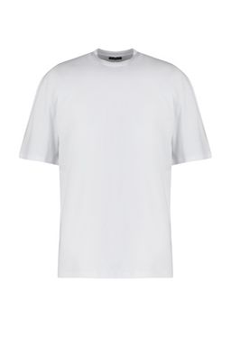 TRENDYOL MAN Beyaz %100 Pamuklu Oversize/Genis Kesim T-Shirt TMNSS22TS0274 - Trendyolmilla фото 5
