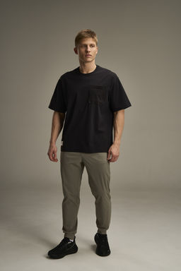 Футболка Черный COMMUTE SS Woven Tee