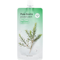 MISSHA Pure Source Pocket pack Маска кремовая ночная с экстрактом чайного дерева 10 мл, 1 шт