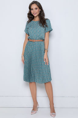 Платье Эмили Лето (гофре, грин) - Diolche фото 3