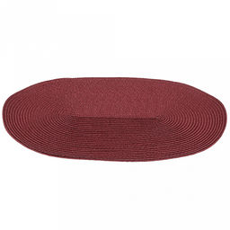 Салфетка под горячее (термосалфетка) Овальная 45х30см, ПВХ, цвет - брусничный (Китай) - Домашняя мода фото 2