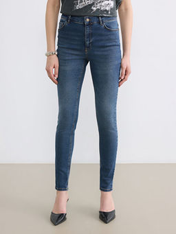 Y?ksek Bel S?per Skinny Fit Kad?n Jean Pantolon