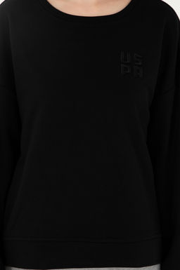 Женский черный базовый свитшот Неожиданная скидка в корзине - U.s. polo assn фото 6