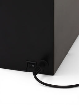 Камин электрический светодиодный, чёрный 76х10х20 см, (3хС, usb)
