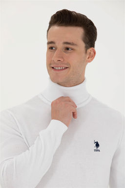 Мужской белый базовый свитер Неожиданная скидка в корзине - U.s. polo assn фото 2