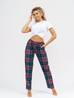 614 Брюки "Зеленая клетка"