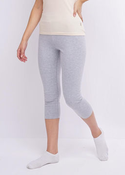 CLE LL001/1у Лосины укороч. жен. (ЧБ база) меланж серый - Clever wear фото 2