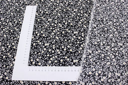 Штапель Лёгкость цв. черный, ш.1.44м, вискоза-100%, 110гр/м.кв - Купава фото 2