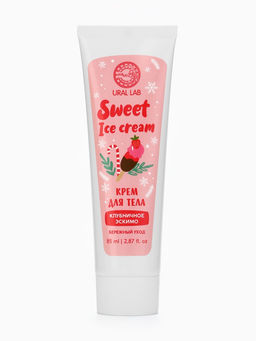Крем для рук и тела Sweet ice-cream, бережный уход, аромат: клубничное эскимо, 85 мл, URAL LAB