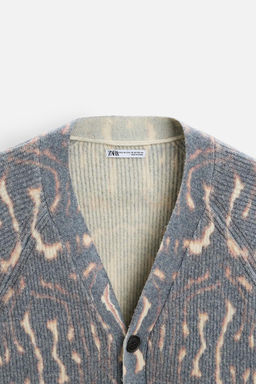 ABSTRACT PRINT CARDIGAN - Zara фото 8