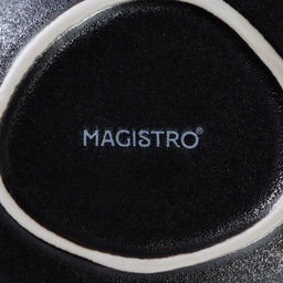 Салатник Magistro Carbon, 300 мл, 12×10.5 см, фарфор, чёрный