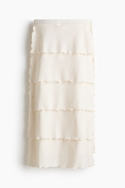 Falda midi escalonada