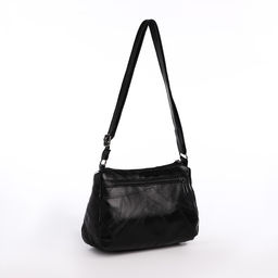 Сумка женская на одно плечо, на молнии, цвет чёрный - Simaland фото 3