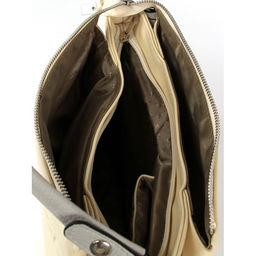 Сумка женская искусственная кожа ADEL-289/1в/ММ, 3отд.2внут.карм. плеч/рем-стропа, бежевый 259980 - Adelia фото 3