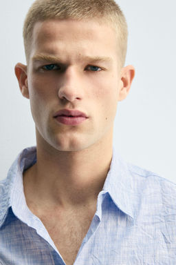STRIPED CREASED-EFFECT SHIRT - Zara фото 6