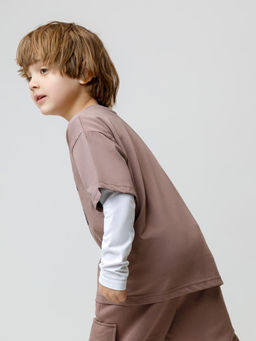 КР 302917/капучино 1312 к638 фуфайка (футболка) для мал - Crockid фото 5