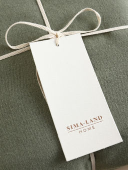 Простыня на резинке SL Home Linen collection 200*200+30 см , цв.зелёный, лён30%/хлопок70%
