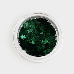 Глиттер пищевой фигурный звёзды зеленые - Кондимир фото 2