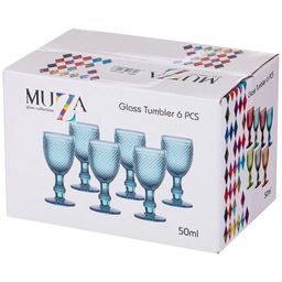 НАБОР РЮМОК ГРАНАТ ИЗ 6ШТ. СЕРИЯ MUZA COLOR 50МЛ. / В=10,5 СМ - Lefard фото 2