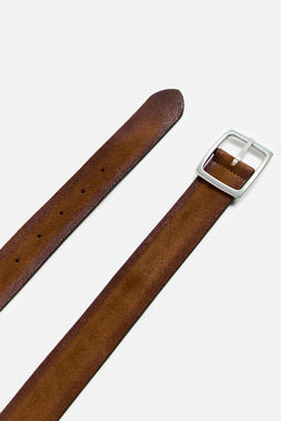 SPLIT SUEDE LEATHER BELT - Zara фото 2
